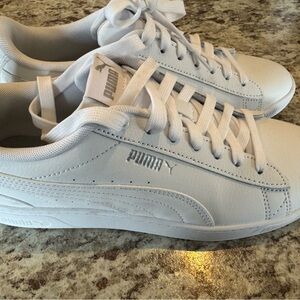 Puma Classic White Lace-Up Sneakers